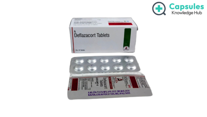Deflazacort Tablet Uses in Hindi डिफ्लैजाकॉर्ट टैबलेट की जानकारी, लाभ, साइड इफ़ेक्ट और कीमत Deflazacort Tablet Uses in Hindi: डिफ्लैजाकॉर्ट टैबलेट की जानकारी, लाभ, साइड इफ़ेक्ट और कीमत