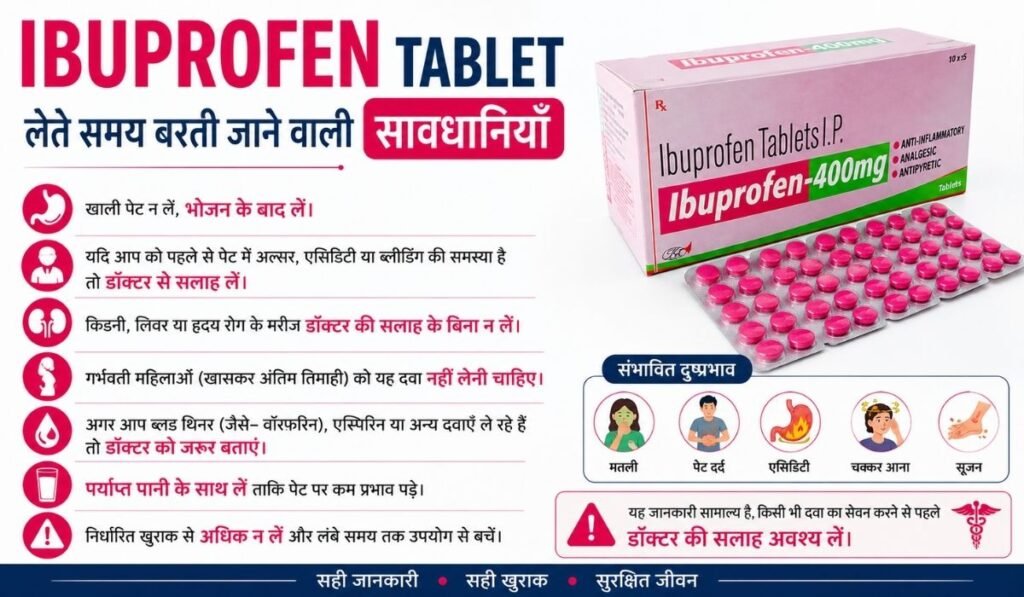 Ibuprofen Tablet Uses in Hindi